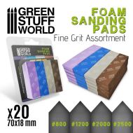 GSW Foam Sanding Pads - Fine Grit Assortment x20.