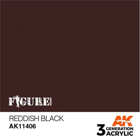AK11406 Reddish Black 17ml.