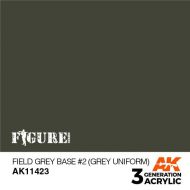 AK11423 Field Grey Base no.2 (Grey Uniform) 17ml.