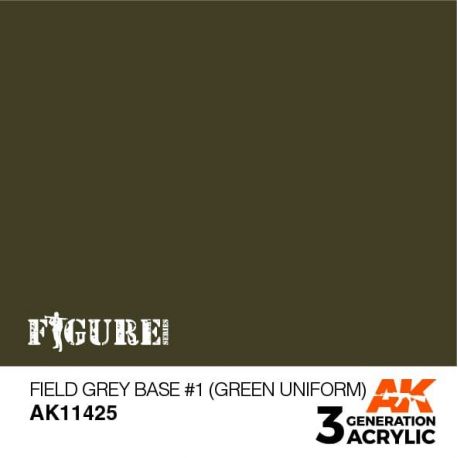 AK11425 Field Grey Base no1 (Green Uniform) 17ml.