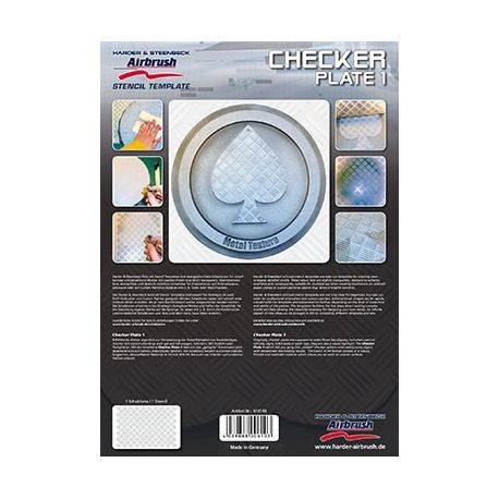 H&S Checker plate stencil 410148