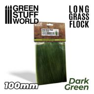 Long Grass Flock 100mm - Dark Green - 7g