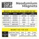 GSW Neodymium Magnets 8x2mm - 50 units (N52)