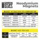 GSW Neodymium Magnets 2x1mm - 50 units (N52)