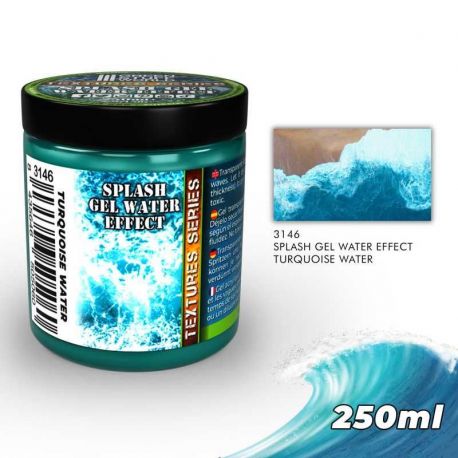 3146 Water effect Gel - Turquoise 250ml.