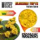 Blossom TUFTS - 6mm self-adhesive - YELLOW Flowers.