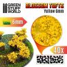 Blossom TUFTS - 6mm self-adhesive - YELLOW Flowers.