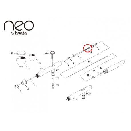 Iwata Needle Spring N1351
