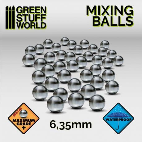 Mixing Paint Steel Bearing Balls in 6.35mm.