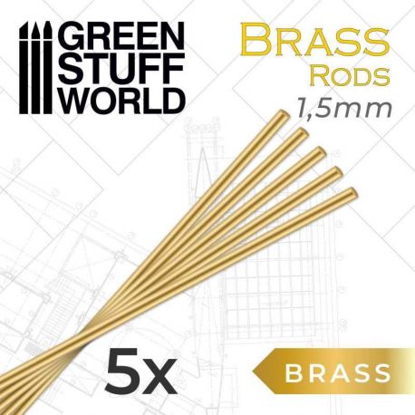 GSW Pinning Brass Rods 1.5mm