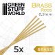 GSW Pinning Brass Rods 0.5mm