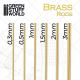 GSW Pinning Brass Rods 0.5mm