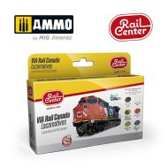 AMMO.R-1006 Via Rail Canada Locomotives sæt 6 x 17 ml.