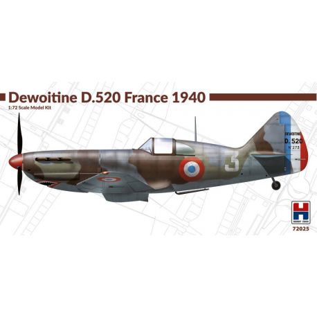 Hobby 2000 Dewoitine D.520 France 1940 H2K72025 (1:72)
