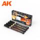 AK-Interactive Metallic Liquid Markers 4 Units Set