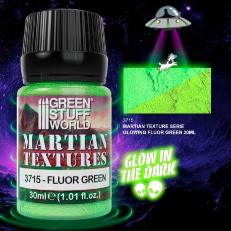 3715 Textured Paint - Martian - Fluor Green 30ml.