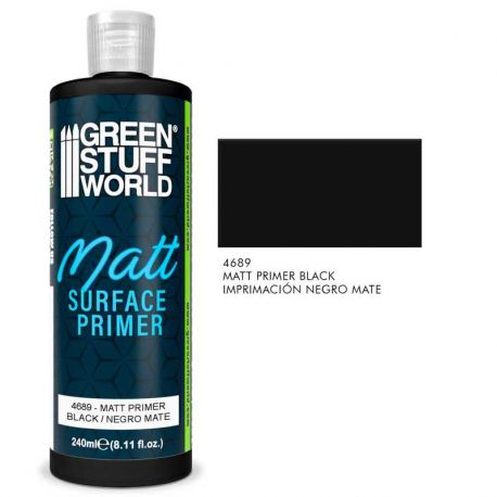 4689 Matt Surface Primer 240ml - Black