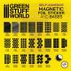 Round Magnetic Sheet SELF-ADHESIVE - 25mm.