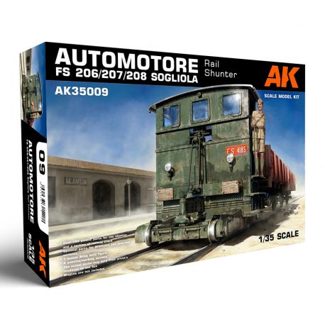 Automotore FS 206/207/208 Sogliola Rail Shunter – Tren De Maniobras AK35009 1:35