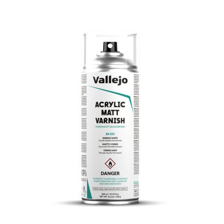28.531 Acrylic Matt Spray Varnish 400ml.