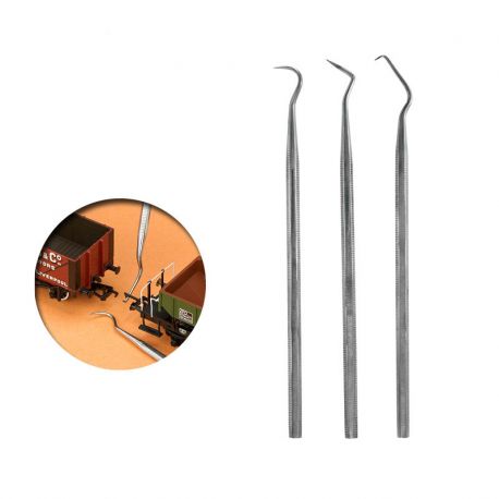 Vallejo Set Of 3 Stainless Steel Probes T02001