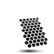 GSW Round Magnetic Sheet Self-Adhesive - 28,5mm (55stk) 12058