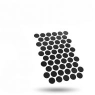 Round Magnetic Sheet SELF-ADHESIVE - 25mm.