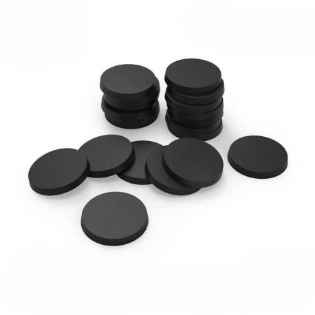 Plastic Bases - Round 25mm BLACK