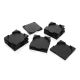 Plastic round to square base adapter 40mm.