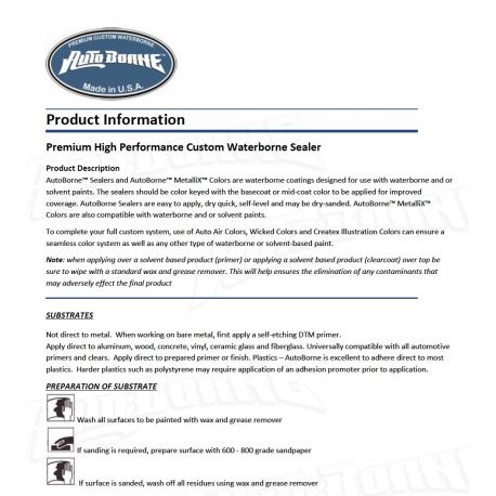 Auto Borne Sealer application guide