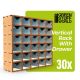 MDF Vertical rack with 30 Drawers