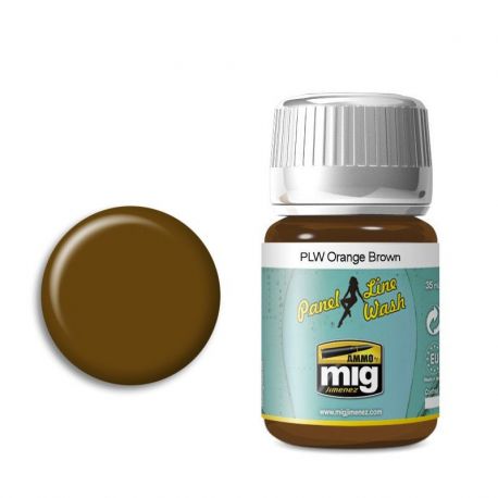 AMIG1616 Panel Line Wash Orange Brown 35ml.