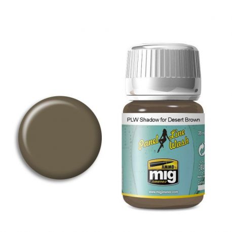 AMIG1621 Panel Line Wash Shadow For Desert Brown 35ml.