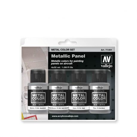 77.601 Metallic Panel sæt 4 x 32ml