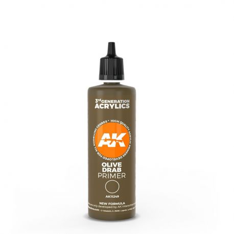 AK11249 Olive drab surface Primer 100 ml .