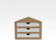 OM11 Ending Corner Drawers Module