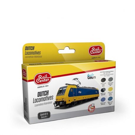AMMO.R-1001 Dutch Locomotives Epoch IV-V sæt 6 x 17 ml.