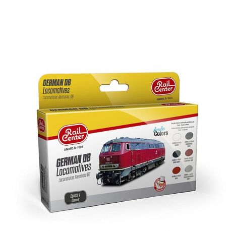 AMMO.R-1003 German DB Locomotives Epoch V sæt 6 x 17 ml.