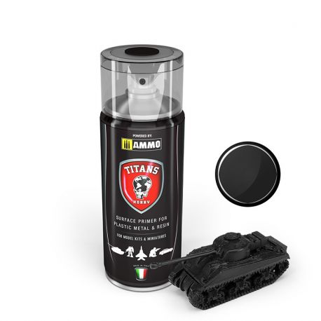 TTH100 Titans Hobby Black Matt Primer 400ml