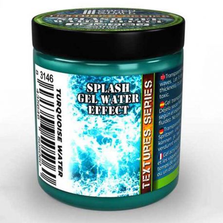 3146 Water effect Gel - Turquoise 250ml.