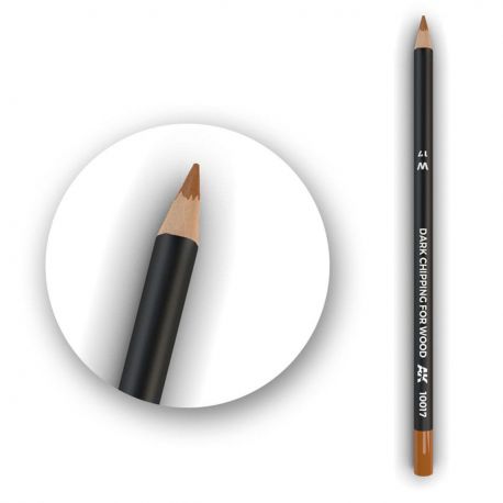 AK10017 Weathering Pencil - Dark Chipping For Wood.