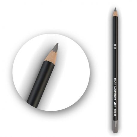 AK10035 Weathering Pencil - Dark Aluminium.