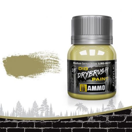 AMIG0617 Drybrush Medium Gernma Yellow 40ml.