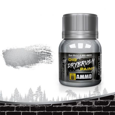 AMIG0622 Drybrush Gun Metal 40ml.