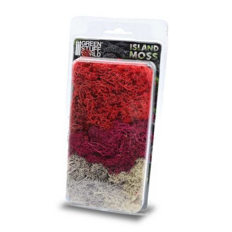 Islandmoss - Red Fuchsia and Grey Mix 4.