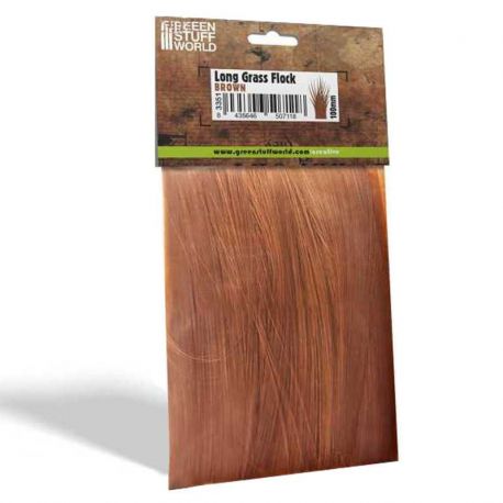 Long Grass Flock 100mm - Brown - 7g