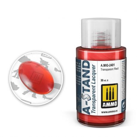 AMIG2401 A-Stand Transparent Red 30ml.