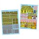 Waterslide Decals - Caution Strips and Signs