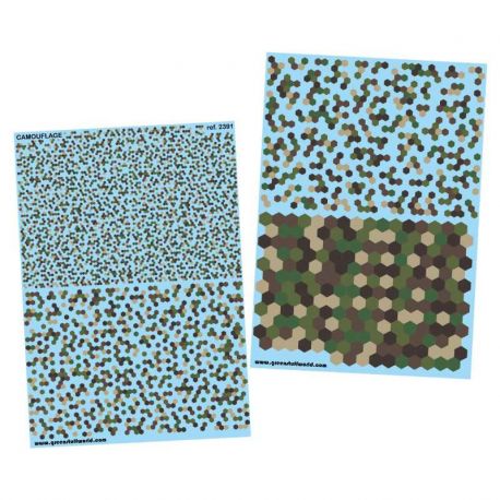 Waterslide Decals - Hex Forest Camo