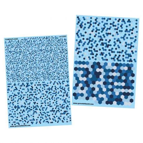 Waterslide Decals - Hex Tundra Camo